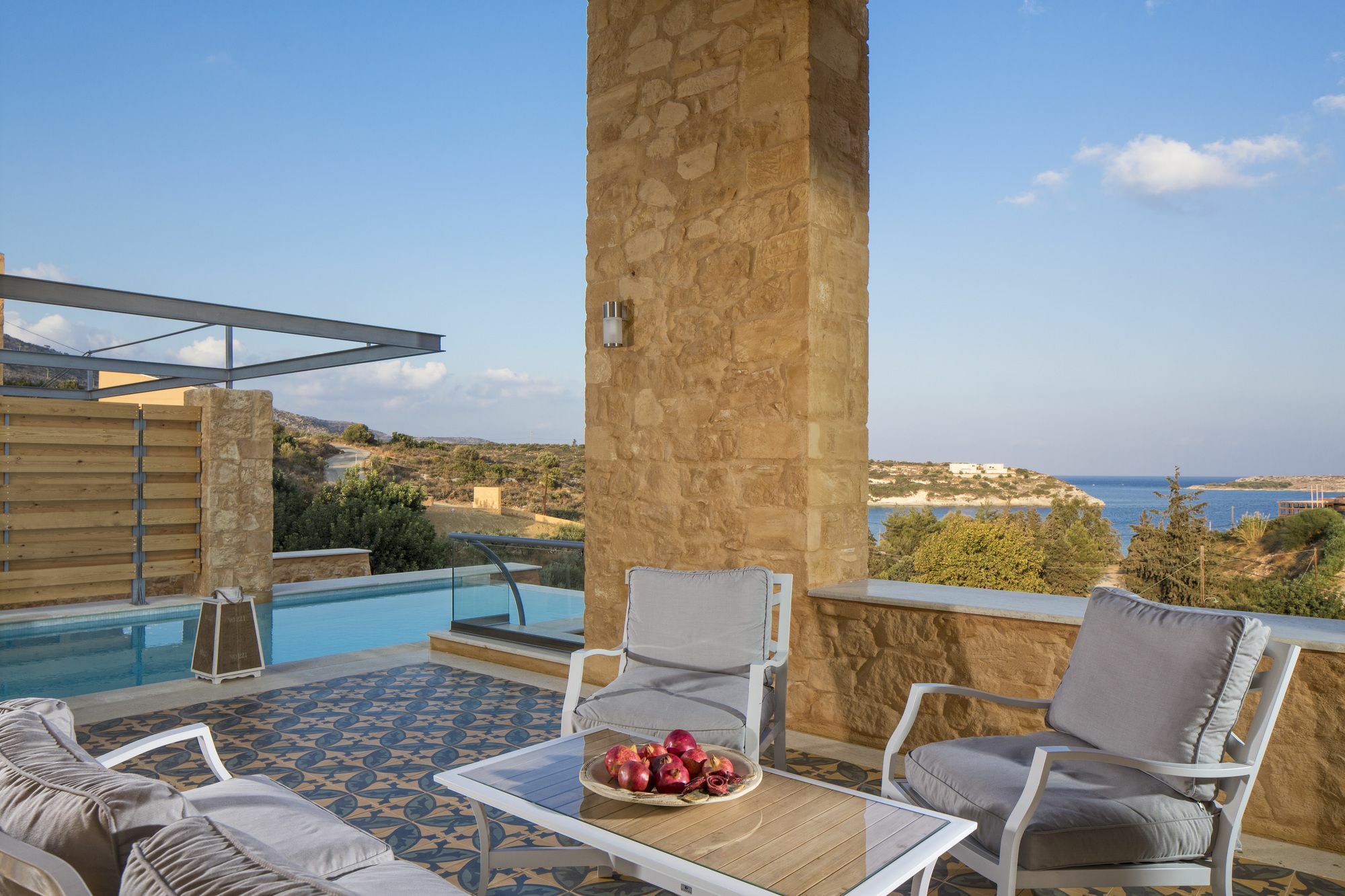 Olea Villas - Infinity Pool, Hot Tub, Sea Views Marathi  Luaran gambar